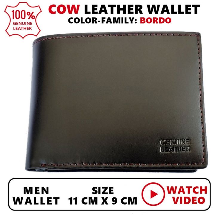 Genuine 100% Cow Leather 16 Card Holder Slim Wallet for Men