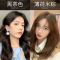 Milk Tea Gray Brown Hair Dye 2024 Popular Color White Cold Brown Own Dye Your Own Hair at Home Pure Plant Hair Dye Cream. 