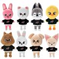 Cartoon Stray Kids Skzoo Plush Toys 21CM Peluche Stuffed Doll Bbokari Wolf Chan Leebit Dwaekki Jiniret Figure Fans Gift. 