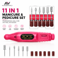 ACROSSWORLD Professional Electric Nail Drill Machine | Premium 6-Speed Nail Grinder for Gel, Acrylic & Nail Polish Removal | Manicure & Pedicure Kit. 