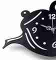 coffee cup and kettle design wall clock, clock for kitchen, stylish clock for kitchen, kitchen clock, wooden clock for kitchen. 