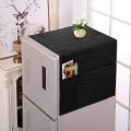 Fridge Dust Cover Refrigerator Dustproof Cover with 6 Pocket Household Freezer Top Hanging Bag Fridge Storage Bag Appliance Protector Organizer Washing Machine Top Cover. 