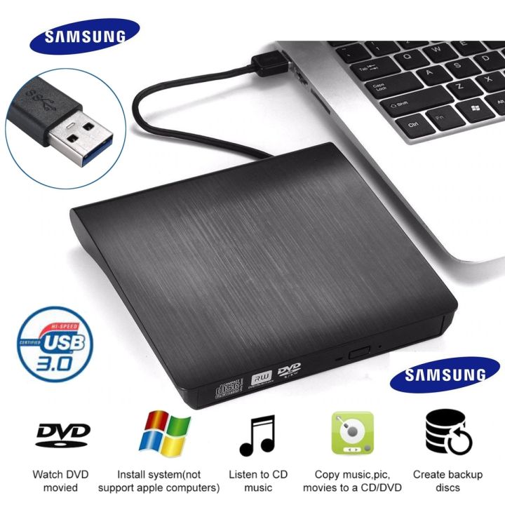 SamSung SUB 3.0 External Super DVD Rom Drive Optical Drive CD DVD-RW Burner Drive