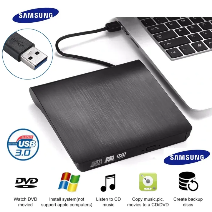 SamSung SUB 3.0 External Super DVD Rom Drive Optical Drive CD DVD-RW Burner Drive