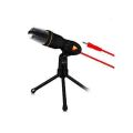 SF-666 Condenser Microphone Omnidirectional Mic 3.5mm Jack With Stand Holder For Studio Recording Broadcasting. 