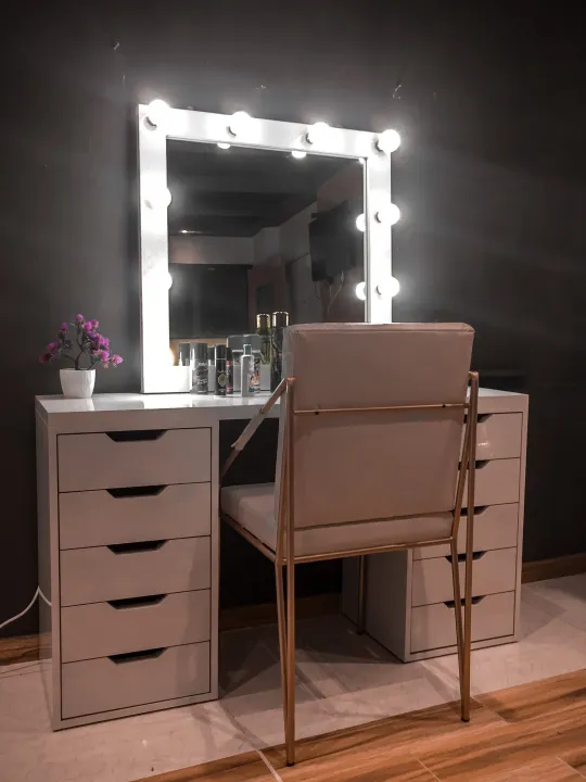 Stylish%20Aesthetic%20Wooden%20Dressing%20Table%20with%20Mirror%20and%2010%20Drawers%20-%20Vanity%20Mirror%20Dressing%20Table%20for%20Girls%20and%20Women%20-%20Image%202