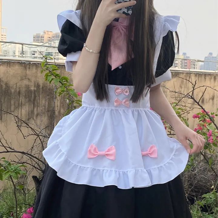 2023%20New%20Black%20&%20White%20Maid%20Outfit%20Women's%20Clothing%20Boss%20Daily%20Lori%20Maid%20Cute%20Lolita%20Dress%20Plus%20Size%20-%20Image%202