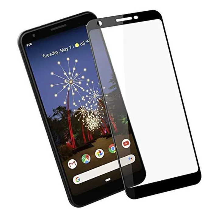 Google%20Pixle%203A%20Screen%20Glass%20Protector%20HD%20Edge%20to%20Edge%20Full%20Glue%20Tempered%20Glass%20for%20Google%20Pixel%203A%20Full%20Coverage%20Screen%20Protector%20-%20BLACK%20-%20Image%204