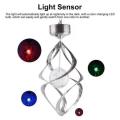 Solar wind chime light household solar gift light Villa courtyard lighting RGB chandelier. 
