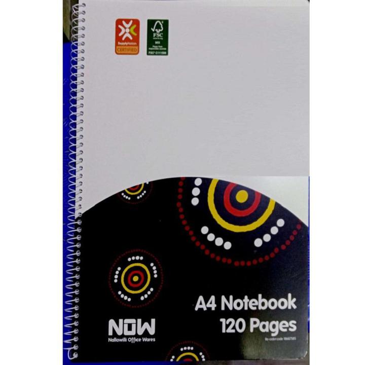 A4 size 120pages Spiral Notebook Indonasian Paper (Book Style)