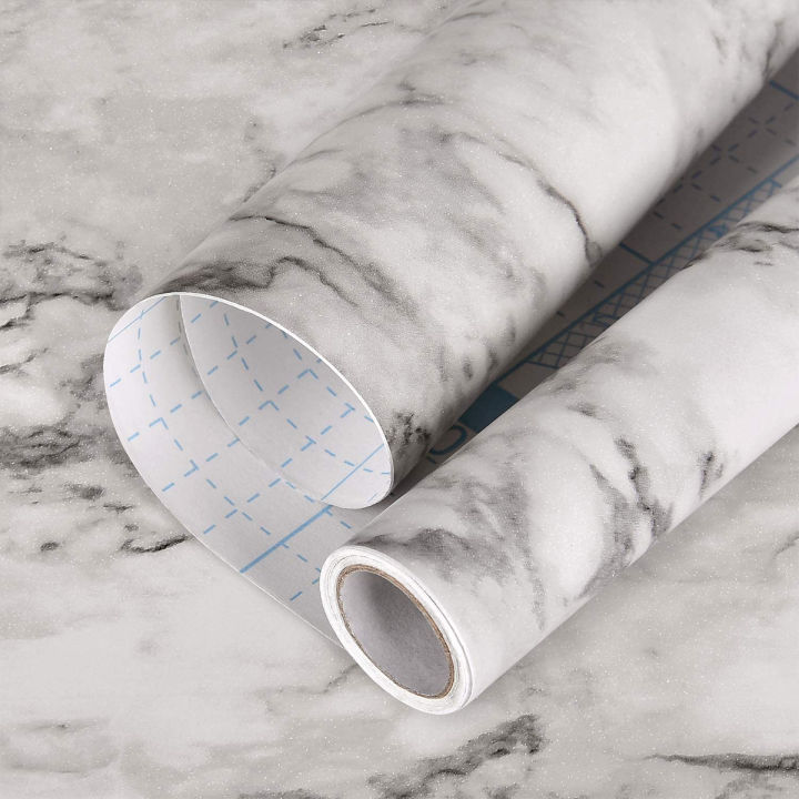 Marble Contact Paper for Countertops Waterproof Oil Proof Self Adhesive Peel and Stick Wallpaper for Kitchen Desk Tabletop
