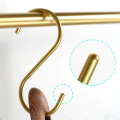 15 Pcs Heavy Duty Metal S Hooks Gold S Shaped Hooks Hanging Hangers Pan Pot Holder Rack Hooks for Kitchenware Spoons Pans Pots Utensils Clothes Bags Towels Plants, Customized by Dhudhi Mart. 