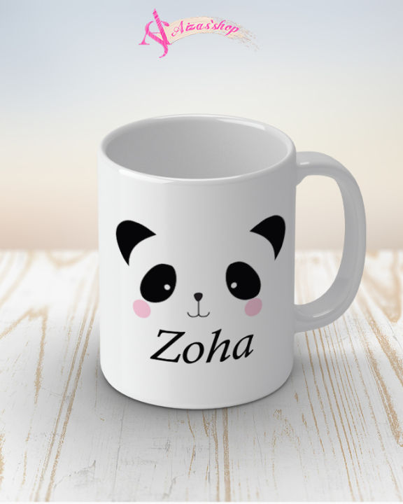 Zoha name panda mug