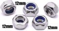 SS M12 (12mm) Lock Nut -Stainless Steel SS Lock Nuts (Pack of 12) SS lock nuts, Thickness 12mm lock nut 12mm. 