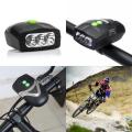 Bike Bits Bazaar Strauss Bicycle LED Headlight with Horn | Horn Lamp, Bike Headlight & Bicycle Horn | Universal Adjustable Front Head Light | 2 in 1 Device,(Black/Green. 