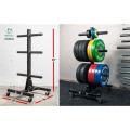 Bumper Plates Stacker with wheels. 