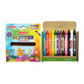 Goldfish High Quality Glitter 9mm Wax Crayon 12 Colour in Cardboard Packet (1 Pack). 