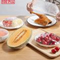 100 PCS Reusable Disposable Food Cover Plastic Wrap Durable Elastic Food Lids for Bowls Elastic Plate Covers For Kitchen Food Saver Bag. 