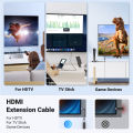 UGREEN HDMI Extender 8K HDMI Extension Cable 0.15M Male to Female Adapter Cord 8K@60Hz 2.1 Ultra High-Speed 48Gbps, for PS5,Nintendo Switch,Xbox Series X,Roku Stick,Blu-ray Laptop PC TV. 