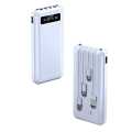 15000  MAH mini power bank with 4 cable type B type c 4in1 fast charging best quality power bank with cable for all phones. 