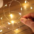Lights4fun Festive Lights 20 LED Battery Powered Micro Fairy Lights with Silver Wire (Warm White). 