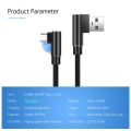 【All Of Me】Type C For Xiaomi Redmi Note 8 Pro Mi 9t A3 7 Samsung A50 A70 Honor 9x Tipo C Charging Cabel 90 Degree Phone. 