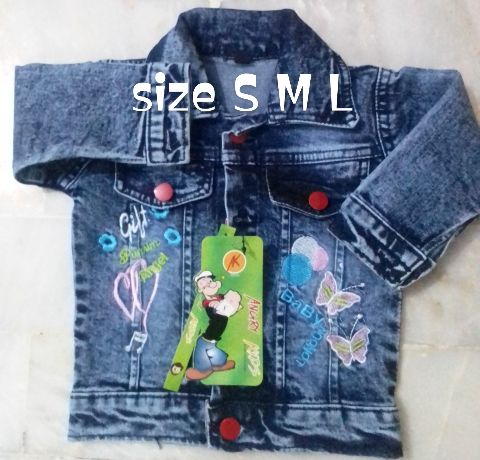 baby girl winter denim jeans jacket