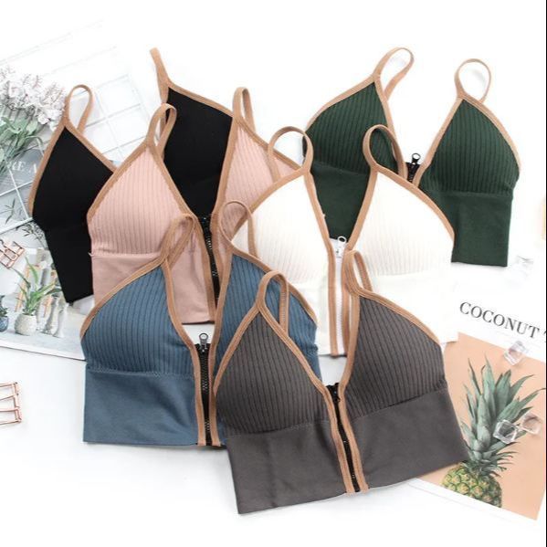 SHOPBOP%20Comfortable%20Push%20Up%20bra%20for%20girls%20Sports%20Bra%20Corset%20Front%20Zip%20Bra%20Cotton%20Seamless%20Lingerie%20Sweater%20Women%20Tank%20Top%20with%20Chest%20Pad%20and%20Deep%20V-Neck%20Design%20free%20size%20(28%20to%2034)%20-%20Image%204