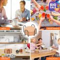 Gift City Presents 1/3/6/12 Pcs Round Plain Cork Tea Coaster Heat Insulation Non-Slip Tableware Kitchen Cup Mat Household Drink Coffee Tea Cup Pad Table Decoration. 