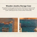 Wood Treasure Box With Combination Lock Handcrafted Reinforced Corners Spare. 