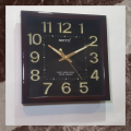 wall clock for bedroom office living room night vision glowing numbers 3D bold and clear numbers non ticking movement  high quality 12 inch. 