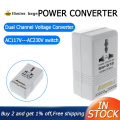 SINGWAY 100W/150W/500W Step-Up & Down Voltage Converter Transformer | 110V/120V to 220V/240V & 220V to 110V | Dual Channel Travel Power Converter. 