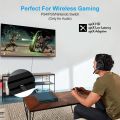 1Mii Bluetooth 5.2 USB Audio Transmitter Adapter for PC PS4 PS5 Wireless Audio Dongle with aptX Low Latency for Connecting Bluetooth Headphones Speakers (Only for Audio). 