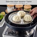 Steamer Rack Stainless Steel Steamer Rack Steam Tray with Removable Legs, Pressure Cooker High Quality 8" 10" 12" inch Stainless Steel Steamer Rack Rack Insert Stock Pot Steaming Tray Kitchen Home for Steam chicken Roast Steamer machine. 