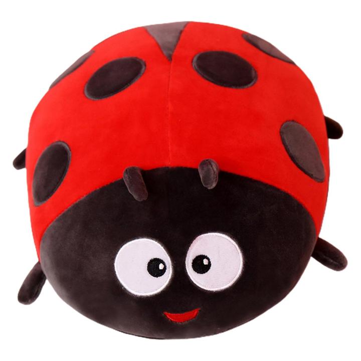 Vivid Ladybird Pillow Skin-friendly Plush Stuffed Ladybug Bee Cushion
