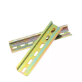 1 Pcs 35mm-500mm Iron Aluminium Slotted Din Rail For Circuit Breaker Mounting C45 Guide Rail Terminal Connector Installation Track 0.9mm. 