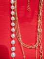 Elegant Multi Layered Chains Designer Chokar Necklace with Pendants. 