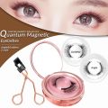 Quantum Magnetic Eyelash Soft Magnetic Lashes Natural Lazy Eyelashes With Clips Green Hand. 