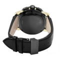 Gucci G-Chrono Black Leather Strap  Black Dial Chronograph Quartz Watch for Gents - YA101203. 
