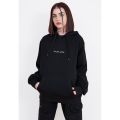 Broke artist plane black pullover hoodie for women. 