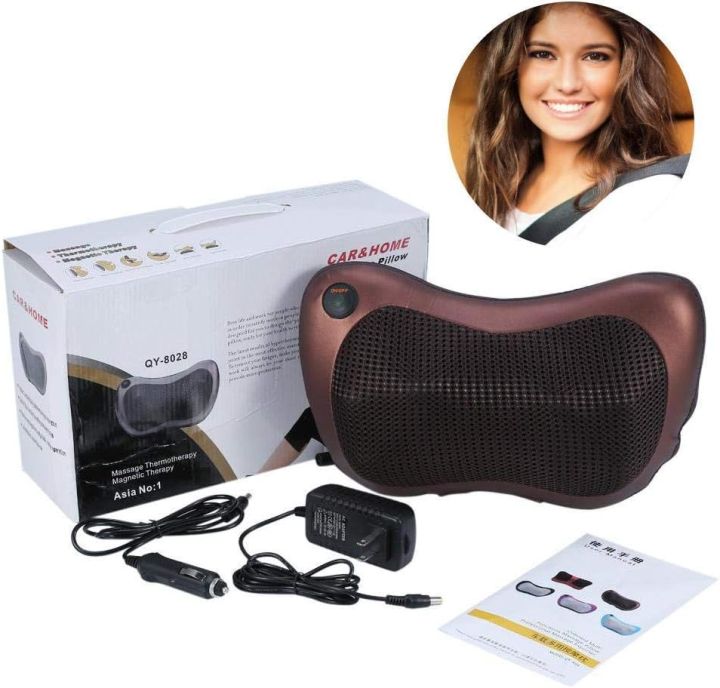 High Quality Electric Lumbar Neck Back Massage Pillow Massager in Pakistan