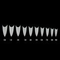 500Pcs French Nail Tips Transparent Nail Extension Ballerina Stiletto Triangle For Nails Half Nail Art False Acrylic Nail Tips. 
