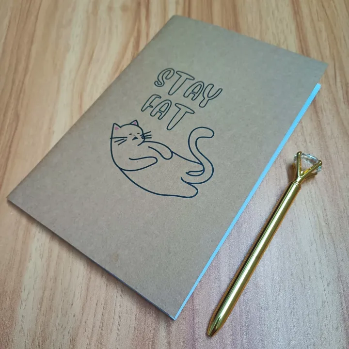 Stay Notebook MyKitab - Stay Fat Pinbound NoteBook A5 100 pages|Notebook for Girls ...