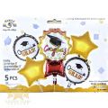 Graduation Theme Foil Balloons 5Pcs Set for Graduation Ceremony, Grad Decorations & Parties – SKU-5003. 