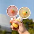Portable Mini USB Rechargeable Fan Desktop Handheld Big Wind Cartoon Design for Kids Students RV Outdoor Use Electric Plastic. 