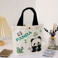Cute Dancing Bear Women Small Canvas Bag Tote Food Bag Mini Handbags Cute Canvas Bags Cartoon Storage Bag Cartoon Bear Handbags. 