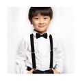 Imported Made Adjustable Suspenders Gallus With Bow Tie For Kids Stretchable Elastic Random Colors-Kids Fashion Accessories. 