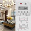 1 second interval 5V 12V 24V 110V 220V digital LCD timer switch 7days weekly Programmable time relay programmer CN101S. 