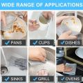 5/10PCs Magic Dishcloth Wire Cleaning Cloths Kitchen Silver Dish Pot Washing Cloth Towels Metal Steel Wire Rags for Kitchen 20x20cm. 