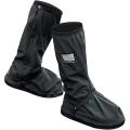 MOTORCYCLE RAIN BOOT COVERS | RAIN SHOE COVERS BLACK. 